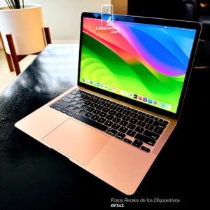MacBook Air Gold. Procesador M1 8 núcleos, Memoria Ram de 8GB, Disco 256 GB. (RF363)