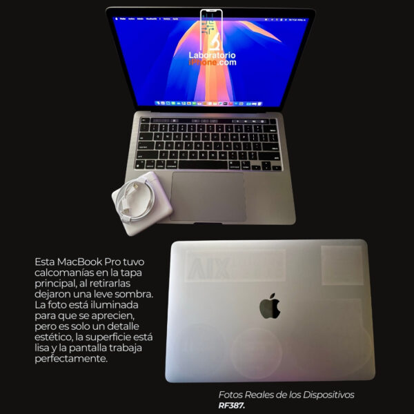 MacBook Pro A2338. Procesador Apple M1, Memoria Ram de 8GB, Disco 256GB. (RF387) - Imagen 3