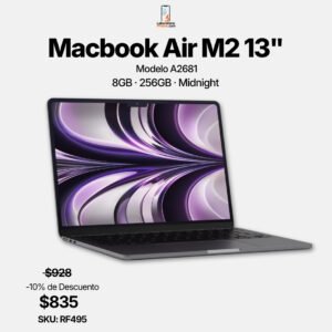 MacBook Air 13 pulgadas 2022 M2 8GB 256GB Midnight – LaboratorioiPhone Costa Rica
