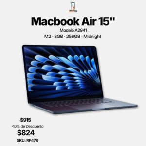 MacBook Air 15 pulgadas M2 8GB 256GB Midnight – LaboratorioiPhone Costa Rica