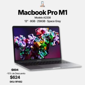 MacBook Pro 13 pulgadas 2020 M1 8GB 256GB Space Gray – LaboratorioiPhone Costa Rica