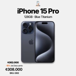 iPhone 15 Pro 128GB Blue Titanium de segunda – LaboratorioiPhone Costa Rica