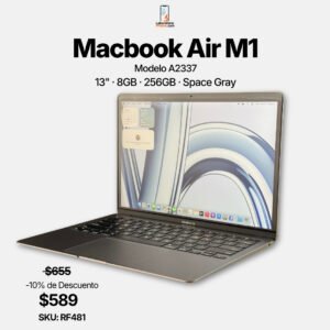 MacBook Air 13 pulgadas 2020 A2337 M1 8GB 256GB Space Gray – LaboratorioiPhone Costa Rica