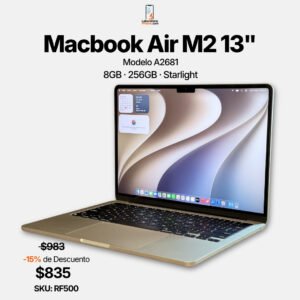 MacBook Air 13 pulgadas 2022 A2681 M2 8GB 256GB Starlight – LaboratorioiPhone Costa Rica