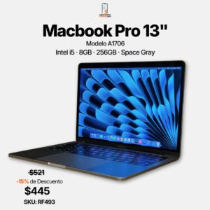 MacBook Pro 13 pulgadas 2017 A1706 i5 8GB 256GB Space Gray – LaboratorioiPhone Costa Rica