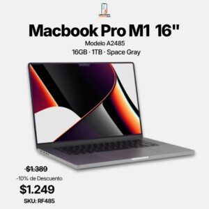 MacBook Pro 16 pulgadas 2021 M1 Pro 16GB 1TB Space Gray – LaboratorioiPhone Costa Rica